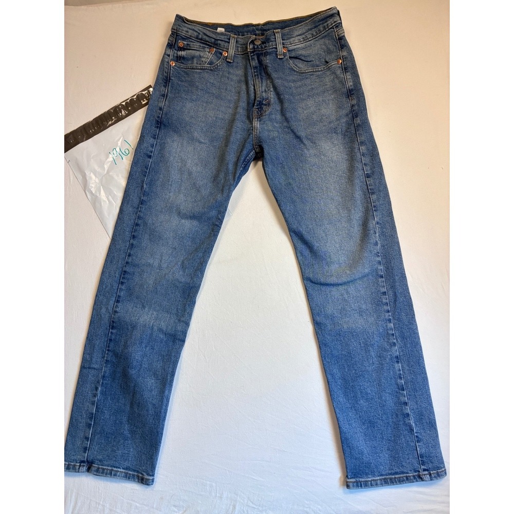 Levi's 505 Men's Jeans W32 L30 Blue Denim Medium Wash Straight Fit